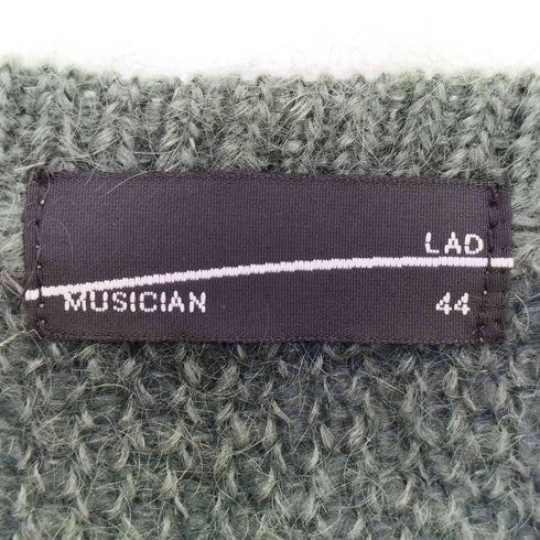 ラッドミュージシャン LAD MUSICIAN キッドモヘア フレイム ファイアパターン Vネックニット メンズ JPN:44