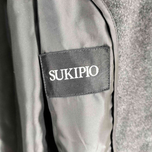 SUKIPIO カシミヤ混 ステンカラーコート メンズ JPN:M