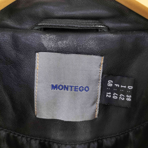 MONTEGO ユーロ シングルレザージャケット メンズ 40