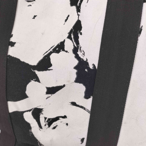 グラウンドワイ Ground Y 22AW 書道家 コラボ アート グラフィックプリント キャンバス地 トートバッグ メンズ