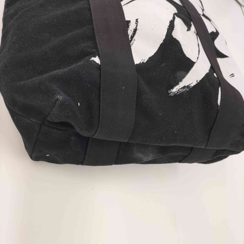 グラウンドワイ Ground Y 22AW 書道家 コラボ アート グラフィックプリント キャンバス地 トートバッグ メンズ