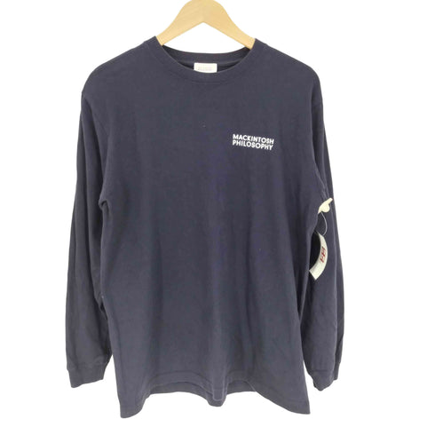 マッキントッシュフィロソフィー MACKINTOSH PHILOSOPHY ワンポイント ロゴプリント L/S クルーネック Tシャツ メンズ 40