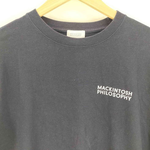 マッキントッシュフィロソフィー MACKINTOSH PHILOSOPHY ワンポイント ロゴプリント L/S クルーネック Tシャツ メンズ 40