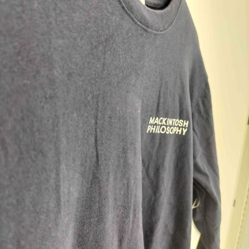 マッキントッシュフィロソフィー MACKINTOSH PHILOSOPHY ワンポイント ロゴプリント L/S クルーネック Tシャツ メンズ 40