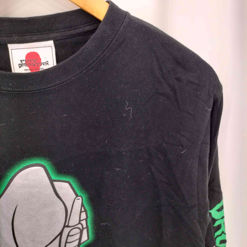 パンクドランカーズ PUNK DRUNKERS × REALHEAD エイリマンとアイツロンTEE ロングスリーブTシャツ メンズ JPN:L