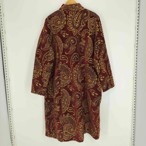 Flashback 90S ゴブラン織り ハンドカラー チェスター コート インド綿 ネイティブ 柄 メンズ