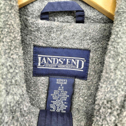 ランズエンド LANDS END 00s ワンポイント ナイロン マウンテンパーカー レディース import:S