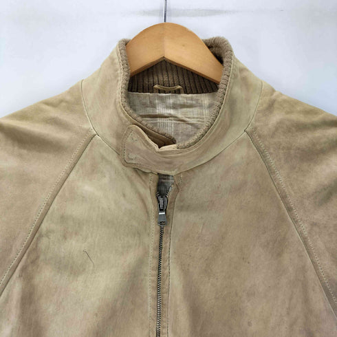 ジョルジオブラット Giorgio Brato イタリア製 リアルレザー リブニット 切り替え G9型 ブルゾン スウィングトップ メンズ