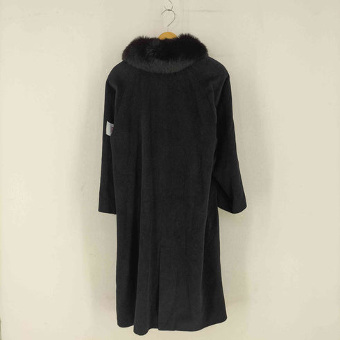 SURELLE EN JUILLET ファー アンゴラ混 ステンカラーコート レディース 11