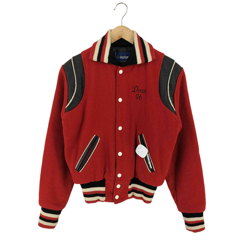 ホロウェイ HOLLOWAY 90S レザー切替スタジャン メンズ youth L