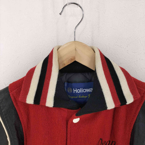 ホロウェイ HOLLOWAY 90S レザー切替スタジャン メンズ youth L