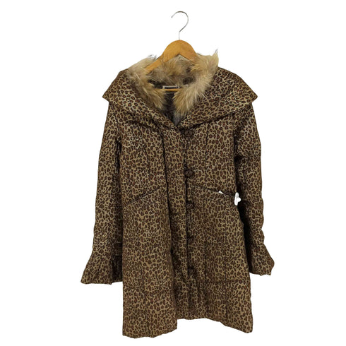 M.J NEWYORK レオパード ダウンコート レディース 40