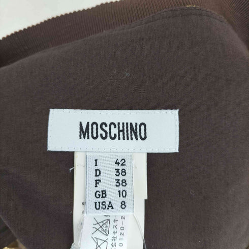 モスキーノ MOSCHINO シルク混 金箔 フラワースカート レディース 40