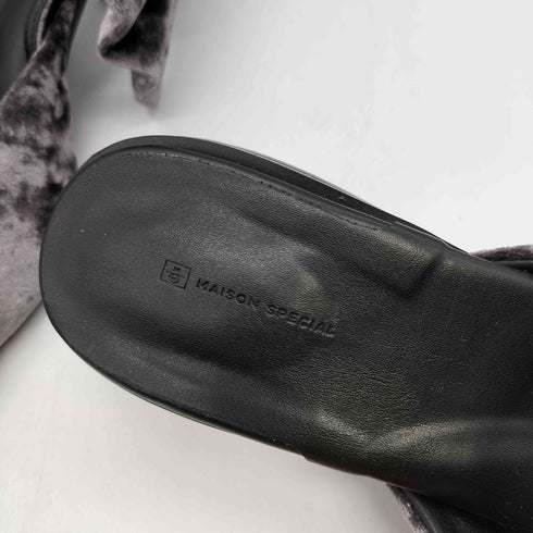 メゾンスペシャル MAISON SPECIAL 2way Ribbon Mule 2way リボン ミュール レディース JPN:38