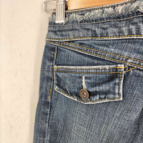 カットオフデザイン フレアデニムパンツ Y2K レディース S2-6545
