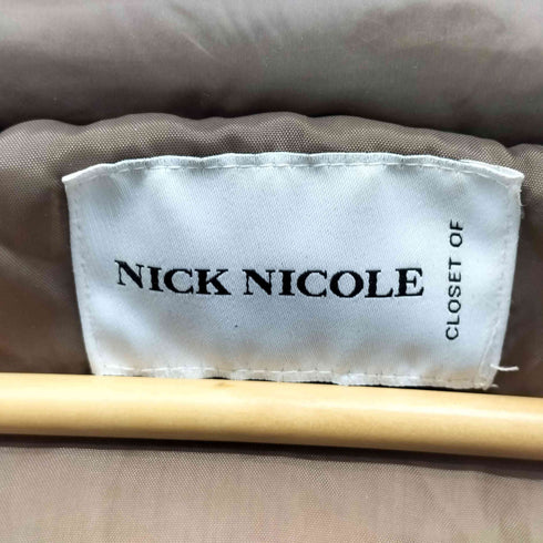 NICK NICOLE キルティング 中綿 ジップアップ ジャケット レディース
