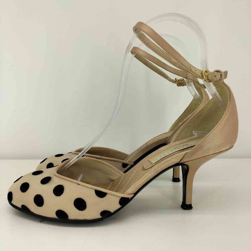 ステラマッカートニー STELLA McCARTNEY イタリア製 ポルカドット ラウンドトゥ ヒールパンプス レディース JPN:36