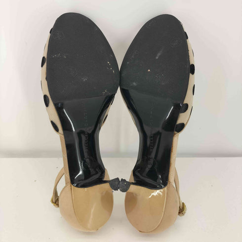 ステラマッカートニー STELLA McCARTNEY イタリア製 ポルカドット ラウンドトゥ ヒールパンプス レディース JPN:36