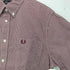 フレッドペリー FRED PERRY Japan Fit ロゴ刺繍 ギンガムチェック 半袖シャツ メンズ import:L