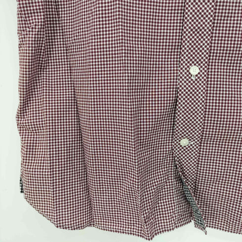 フレッドペリー FRED PERRY Japan Fit ロゴ刺繍 ギンガムチェック 半袖シャツ メンズ import:L