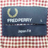 フレッドペリー FRED PERRY Japan Fit ロゴ刺繍 ギンガムチェック 半袖シャツ メンズ import:L