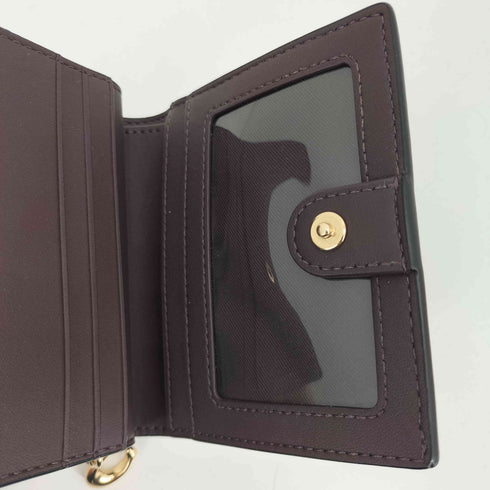 コーチ COACH シグネチャー スナップウォレット 二つ折り財布 シボ革 レディース