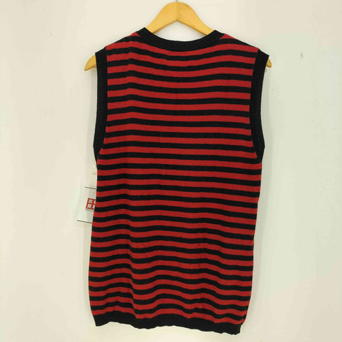 N NUMBER 05ss archive ナイトクローラー期 宮下期 カシミヤ混 コットン ボーダー ニットベスト メンズ 3