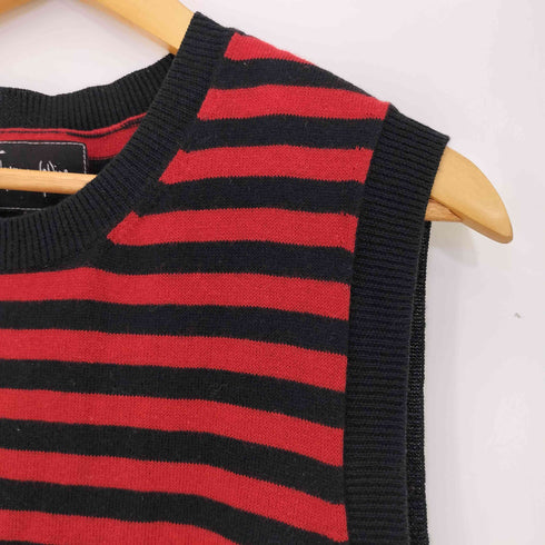 N NUMBER 05ss archive ナイトクローラー期 宮下期 カシミヤ混 コットン ボーダー ニットベスト メンズ 3