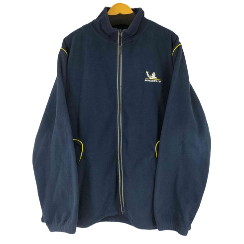 企業ロゴ フリースジャケット メンズ 3XL