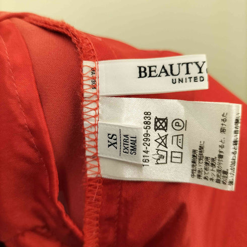 ビューティーアンドユースユナイテッドアローズ BEAUTY & YOUTH UNITED ARROWS ダブルクロスタックワイド ストレートパンツ レディース JPN:XS