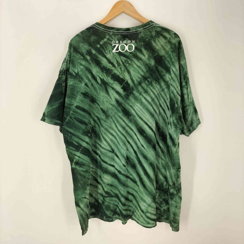 ギルダン GILDAN 00S 二枚タグ タイダイ 抜染 ライオン KING OF THE JUNGLE プリント S/S Tシャツ ビックサイズ メンズ XL
