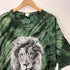 ギルダン GILDAN 00S 二枚タグ タイダイ 抜染 ライオン KING OF THE JUNGLE プリント S/S Tシャツ ビックサイズ メンズ XL
