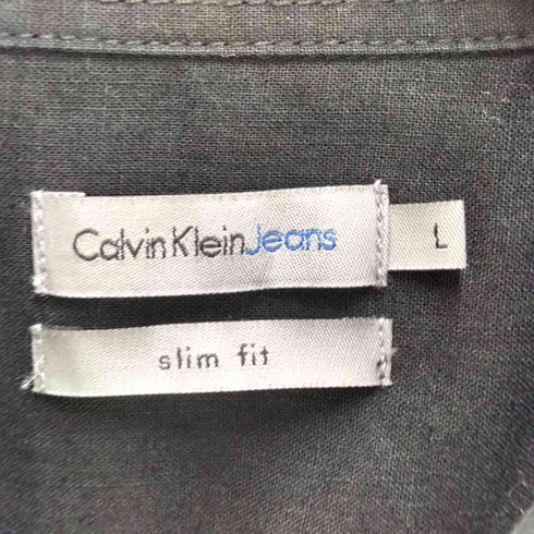 カルバンクラインジーンズ Calvin Klein Jeans リネン混 デザイン長袖シャツ メンズ JPN:L