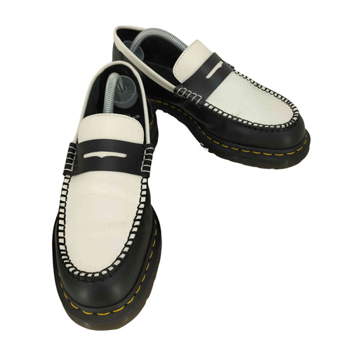 ドクターマーチン Dr.Martens PENTON BLACK+WHITE ツートーン ローファー メンズ UK:8