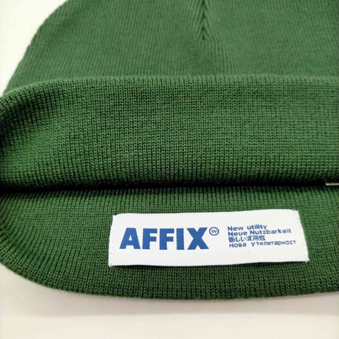 アフィックス AFFIX Knitted beanie ニット ビーニー メンズ FREE