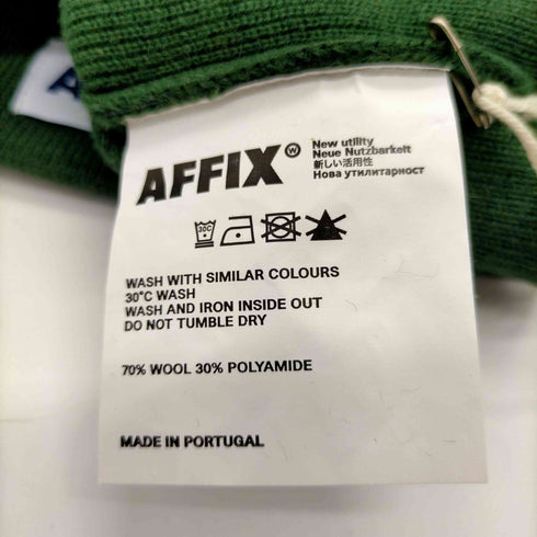 アフィックス AFFIX Knitted beanie ニット ビーニー メンズ FREE