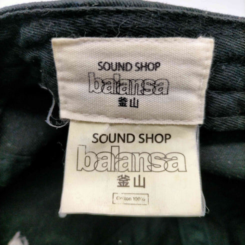 SOUND SHOP BALANSA 釜山 ロゴ 刺繍 6パネル キャップ メンズ FREE