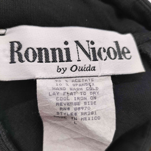 RONNI NICOLE 花ラメデザイン ノースリーブトップス レディース