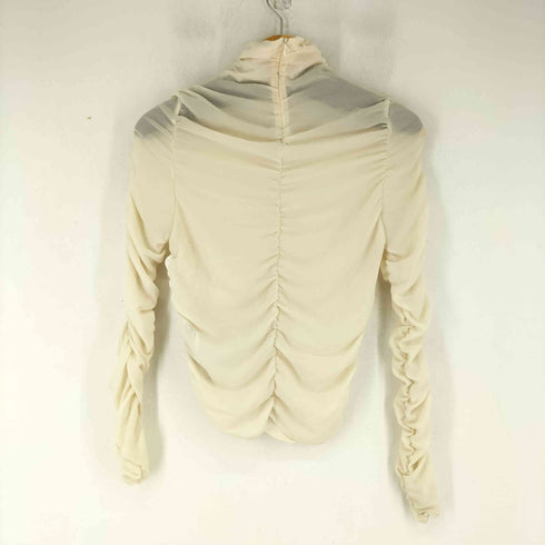 ザラ ZARA L/S ギャザーデザイントップス レディース import:XS