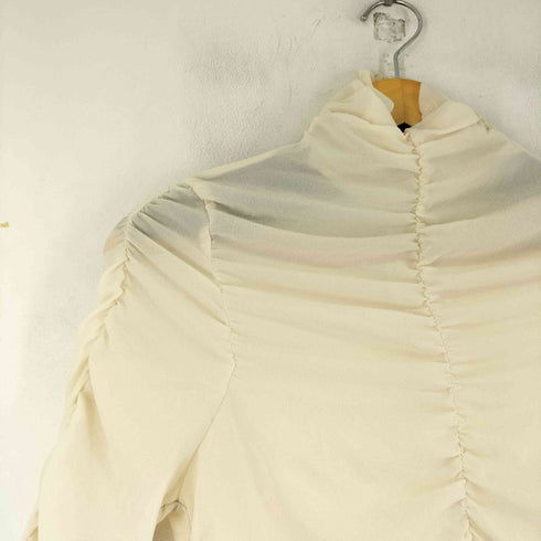 ザラ ZARA L/S ギャザーデザイントップス レディース import:XS