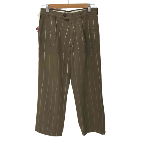 MYAR Khaki Itp9E Striped Trousers メンズ JPN:S