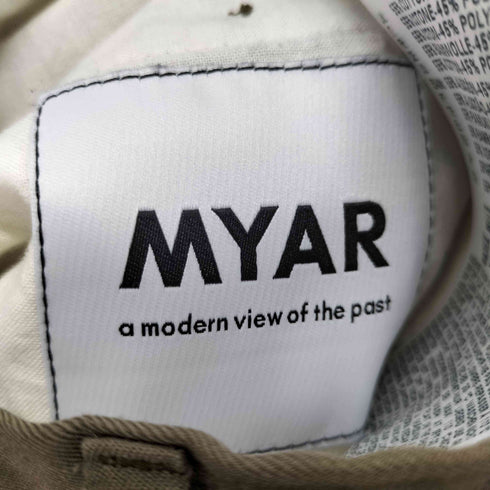 MYAR Khaki Itp9E Striped Trousers メンズ JPN:S