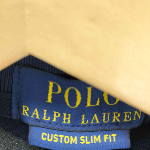 ポロラルフローレン POLO RALPH LAUREN CUSTOM SLIM FIT 両面ポニープリントL/Sポロシャツ メンズ JPN:S