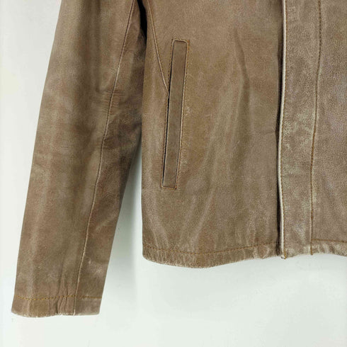 オンボード On board クラック加工 レザージャケット メンズ import:S