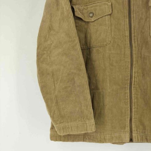 ABUR AYSIA 裏地チェック コーデュロイジャケット メンズ import:L