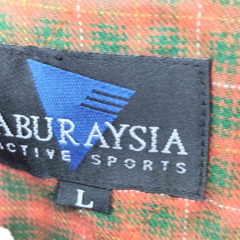 ABUR AYSIA 裏地チェック コーデュロイジャケット メンズ import:L