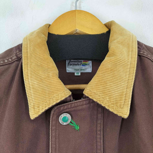 ベネトン BENETTON 襟コーデュロイ カバーオールジャケット メンズ 48