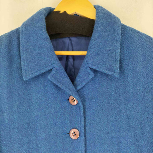 ソニアリキエル SONIA RYKIEL 80-90S MADE IN FRANCE ヘリンボーンウールチェスターコート レディース