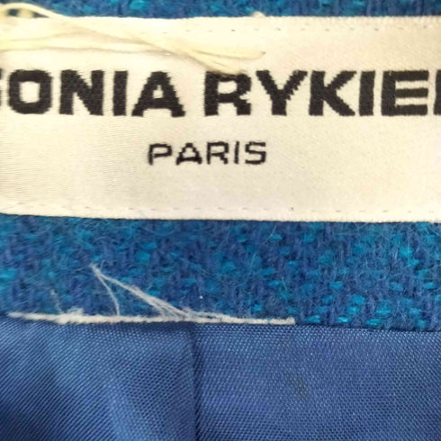 ソニアリキエル SONIA RYKIEL 80-90S MADE IN FRANCE ヘリンボーンウールチェスターコート レディース