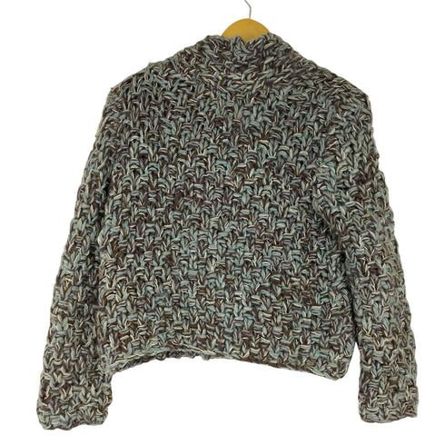 ハンドメイド ケーブルニットカーディガン レディース